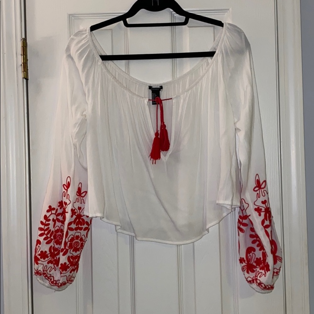 Long sleeve crop top